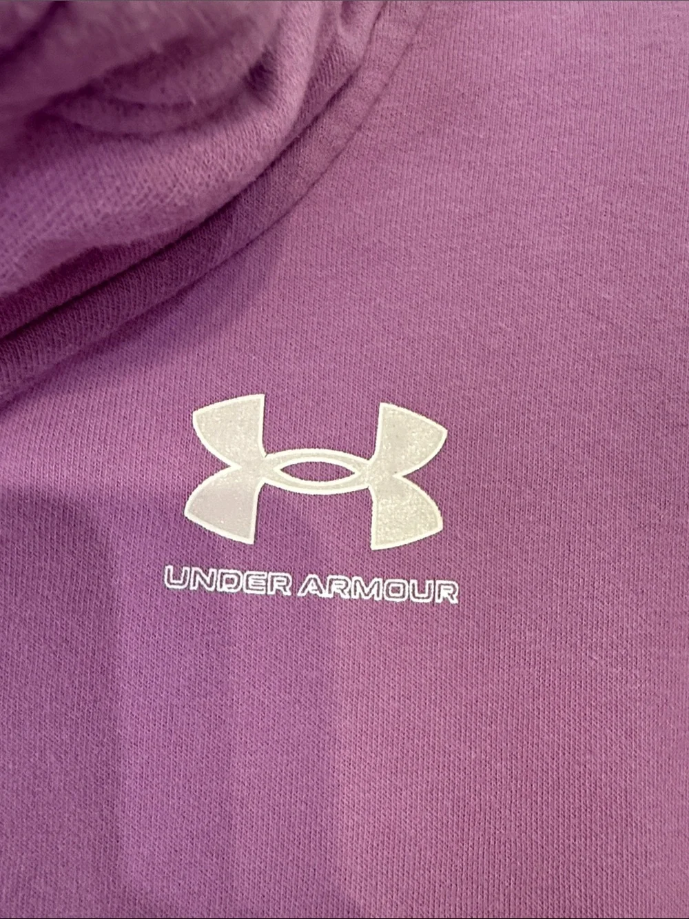 Under Armour girls youth purple-lavender hooded jacket size large